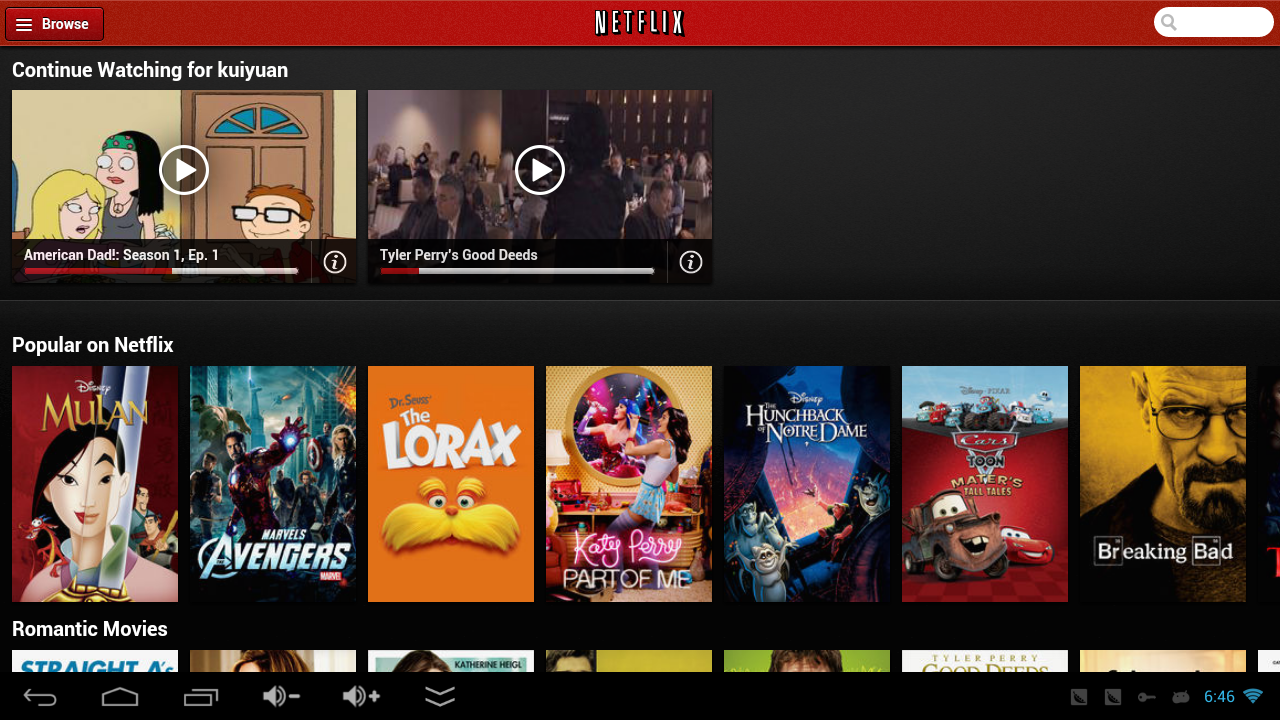 netflix download for android box